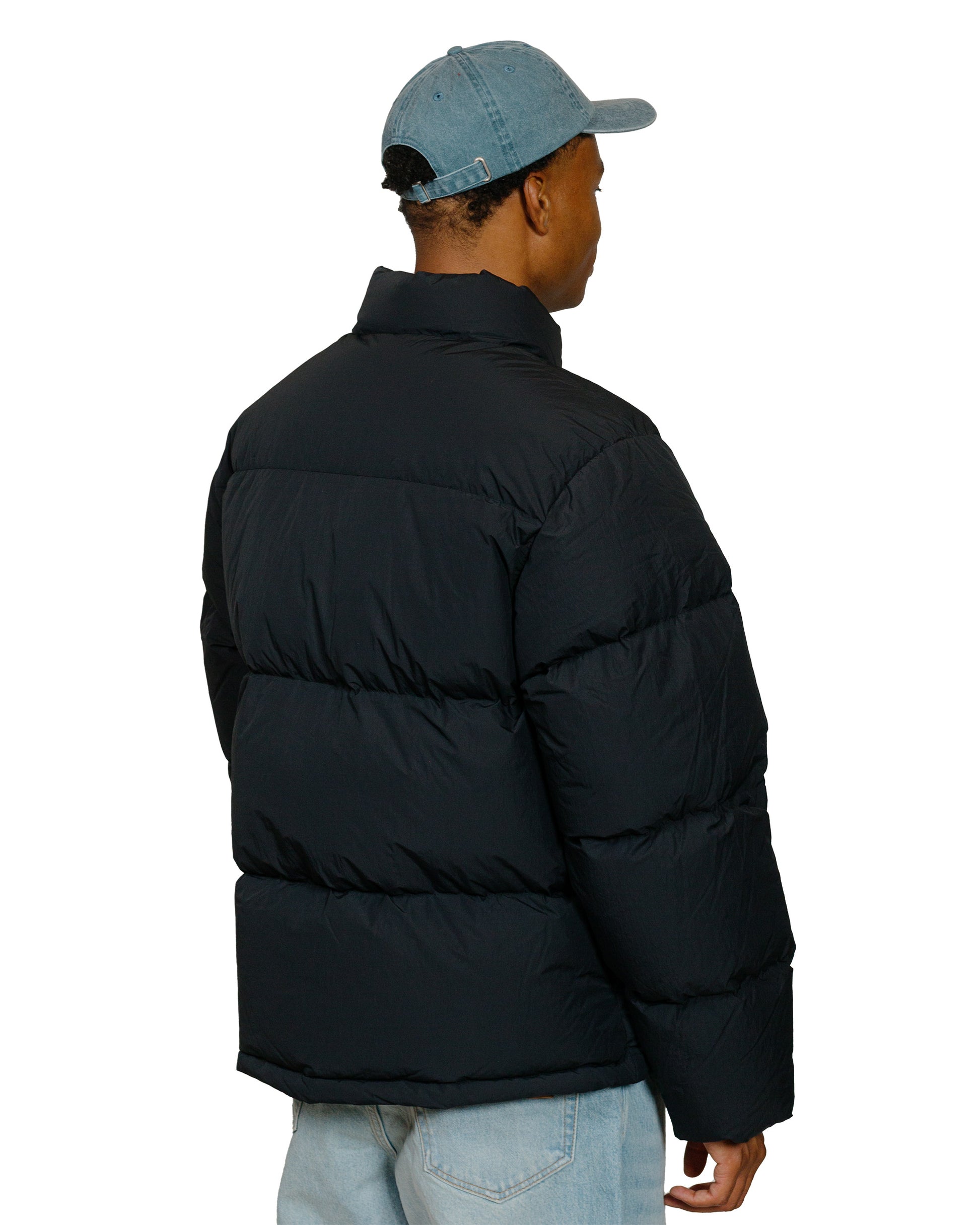 Stüssy Nylon Down Puffer Black model back