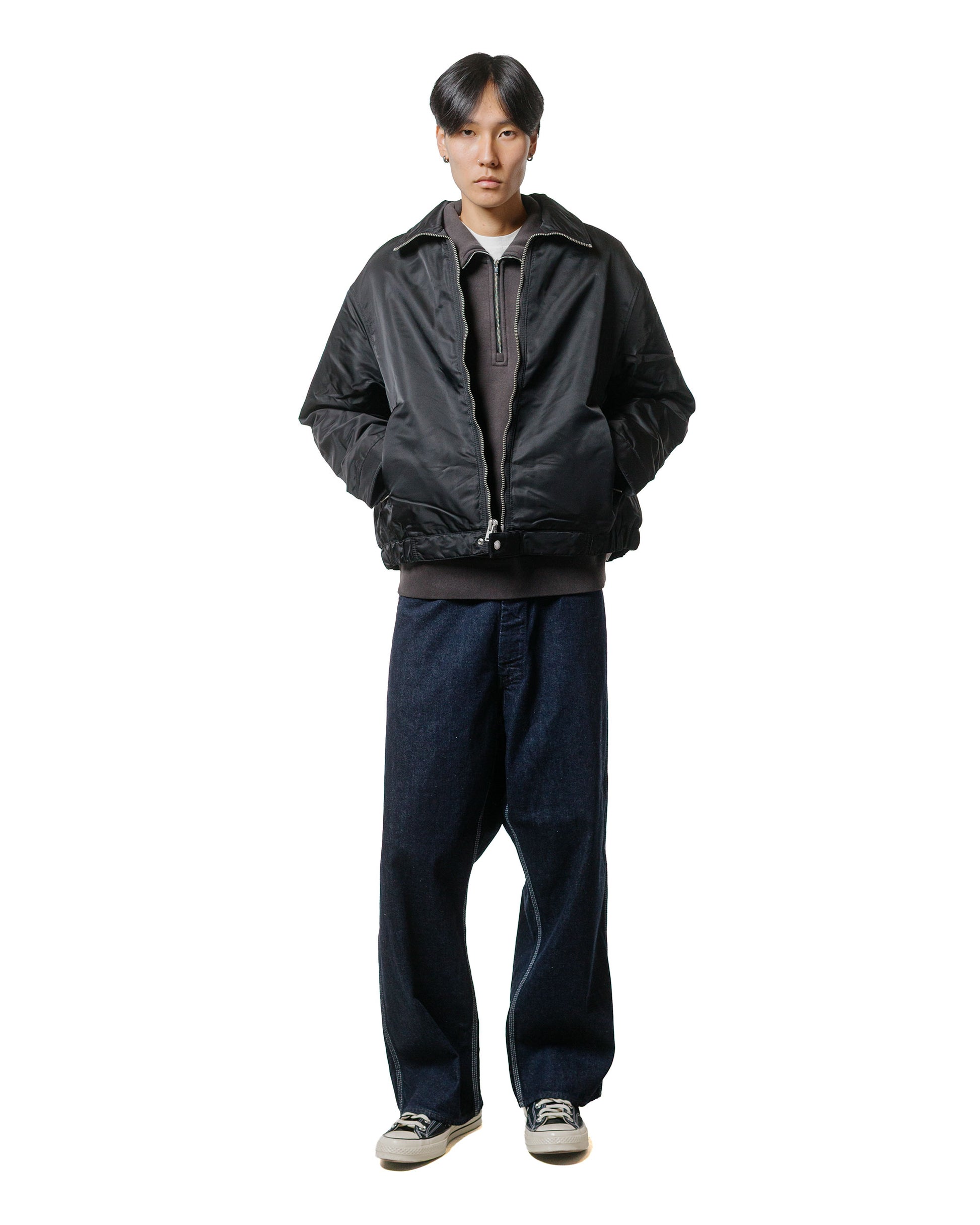 Stüssy Pile Lined Zip Jacket Black