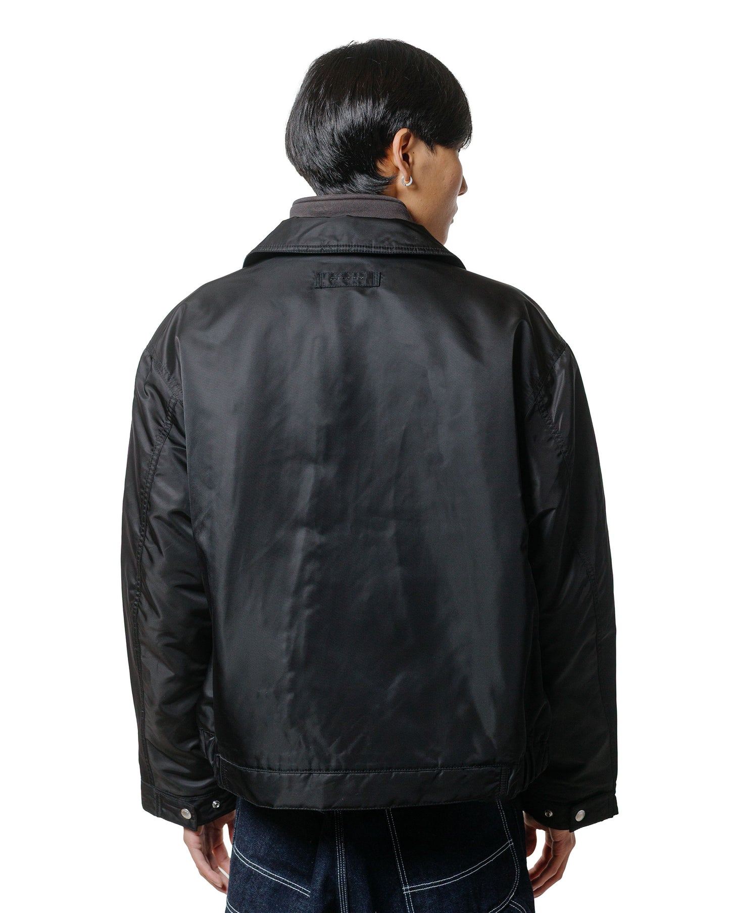 Stüssy Pile Lined Zip Jacket Black