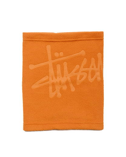 Stüssy Polar Fleece Neck Warmer Orange