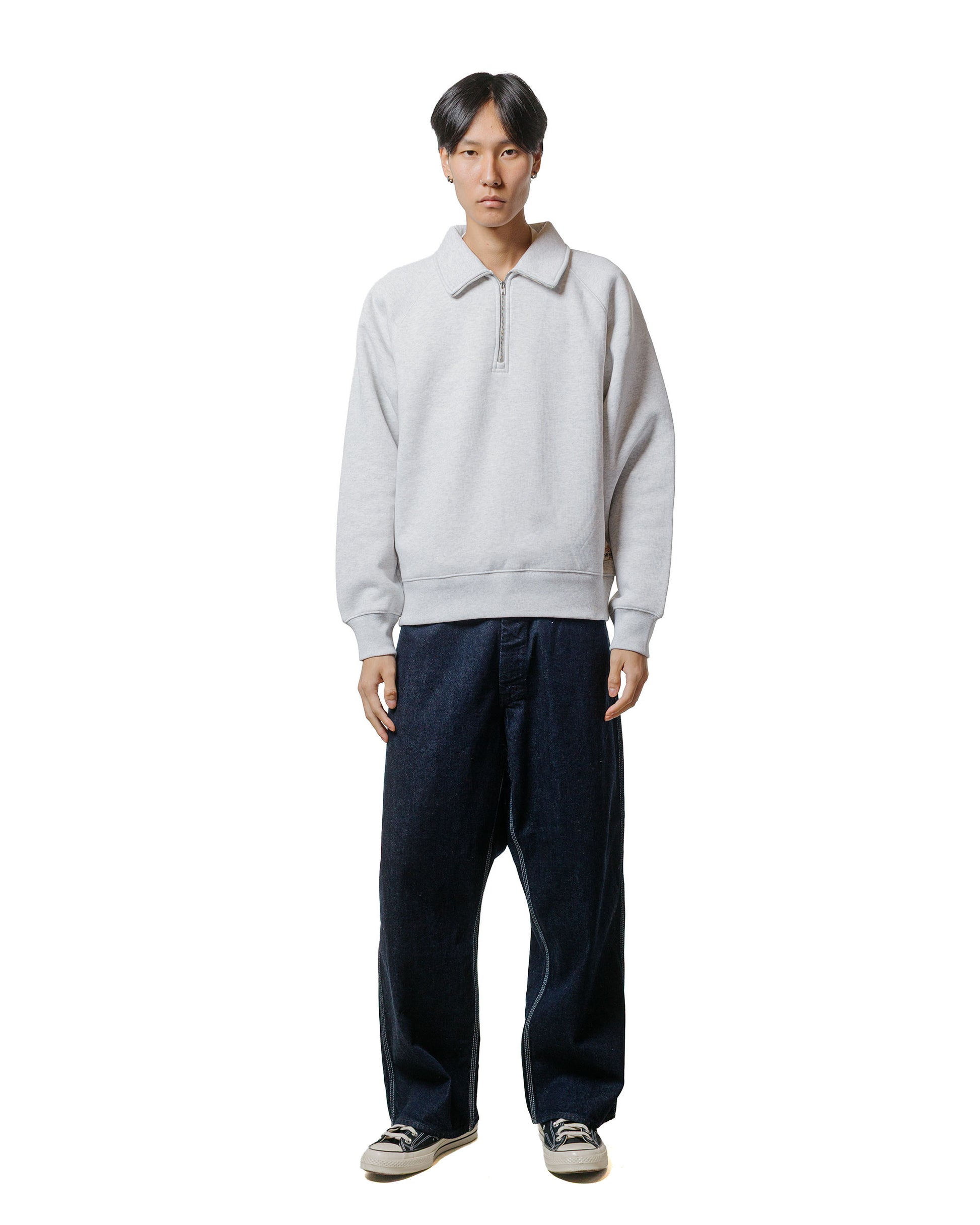 Stüssy Relaxed Half Zip Ash Heather
