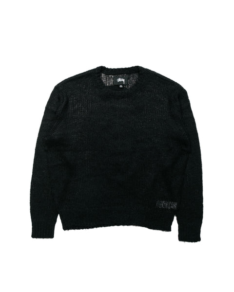 StussySLooseKnitSweaterBlack-