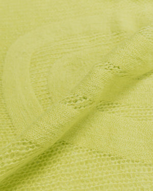 Stüssy S Loose Knit Sweater Lime fabric