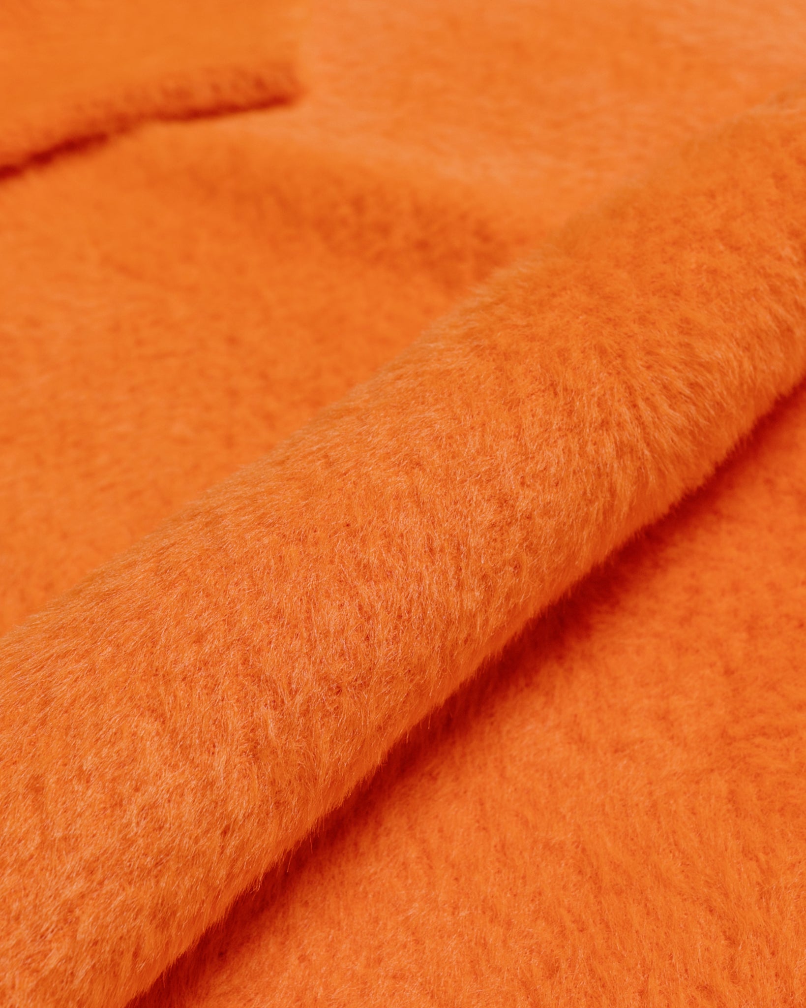 Stüssy Shaggy Cardigan Red Orange fabric