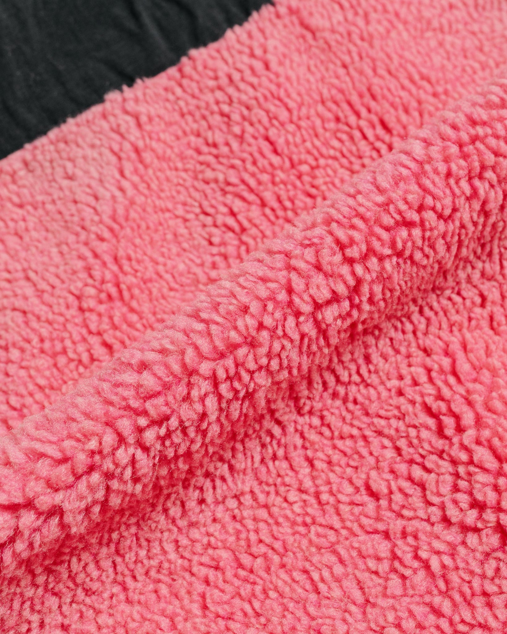 Stüssy Sherpa Paneled Hooded Jacket Pink fabric