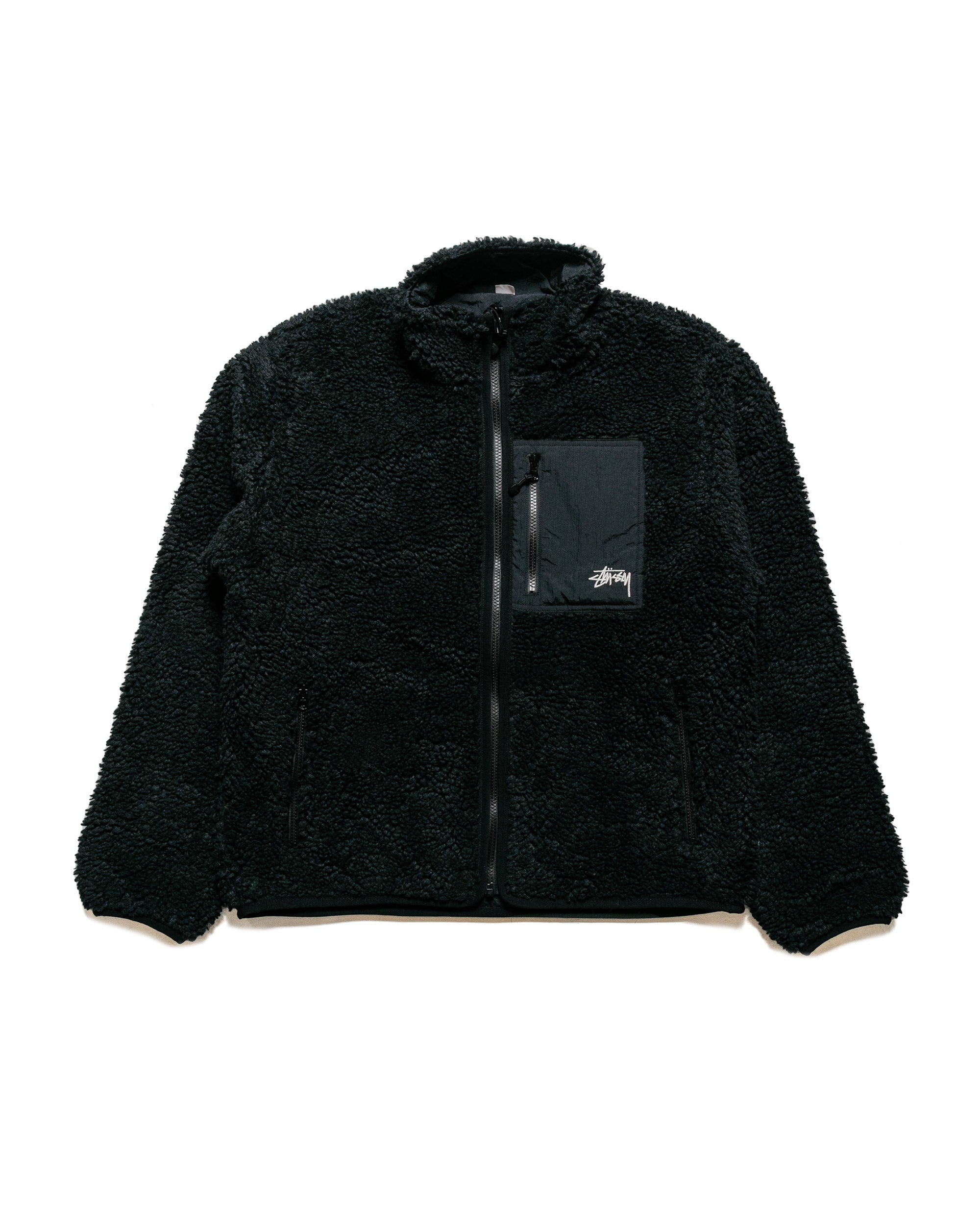 Stussy sherpa discount black