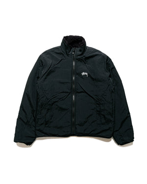 Stüssy Sherpa Reversible Jacket Black reverse
