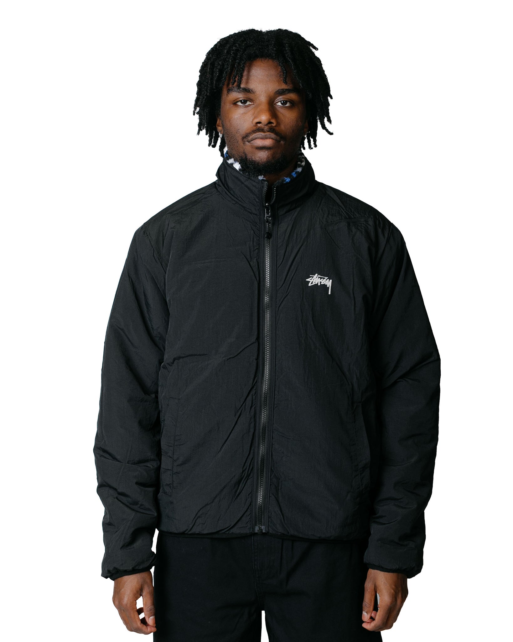 Stussy Sherpa Reversible Jacket, black – Norwood