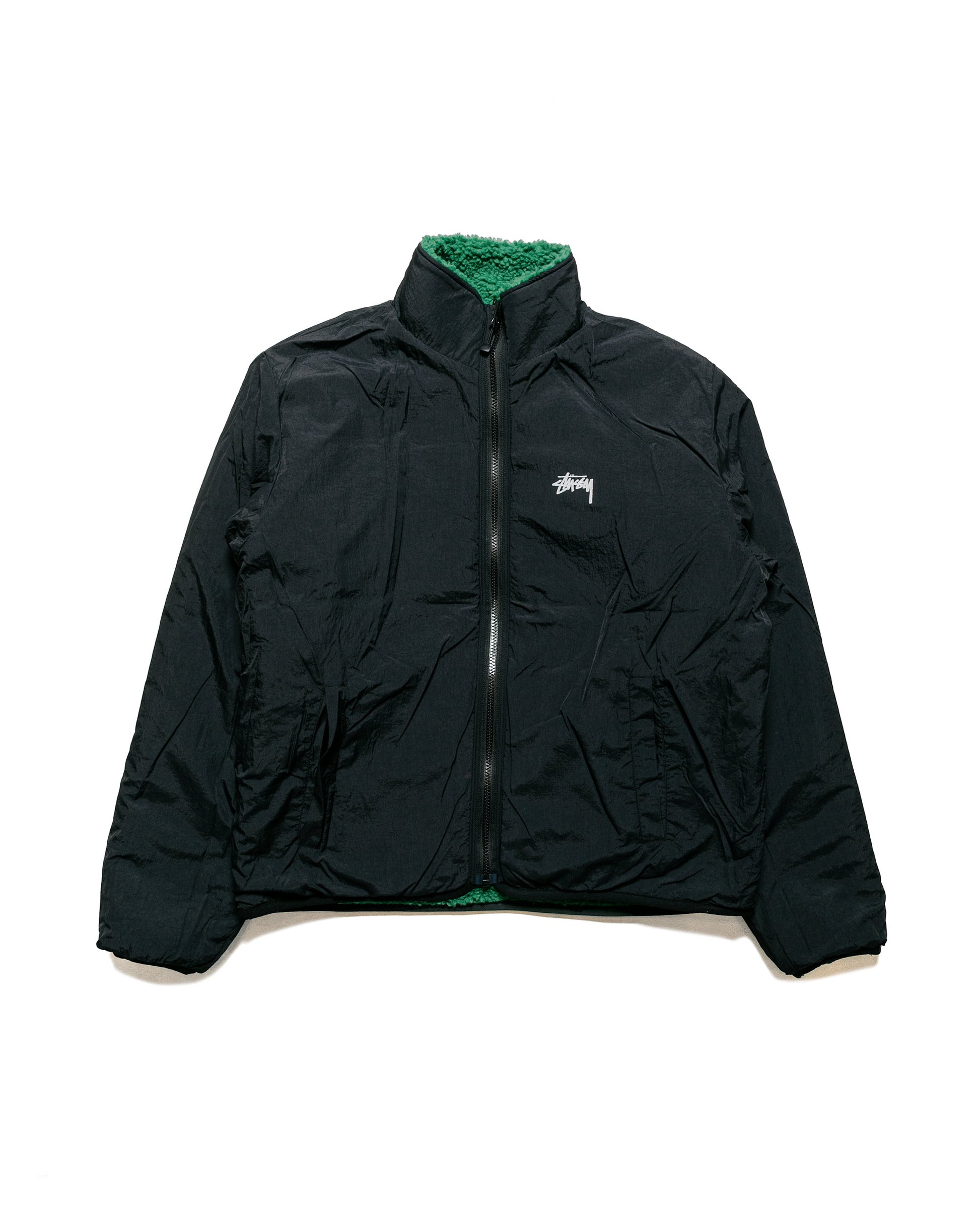 Stüssy Sherpa Reversible Jacket Green
