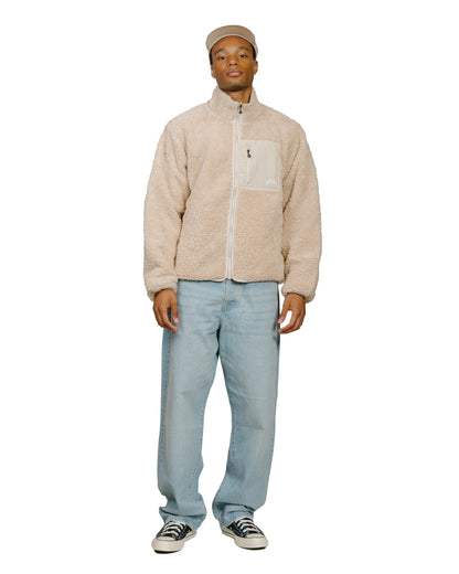 Stüssy Sherpa Reversible Jacket Natural model full