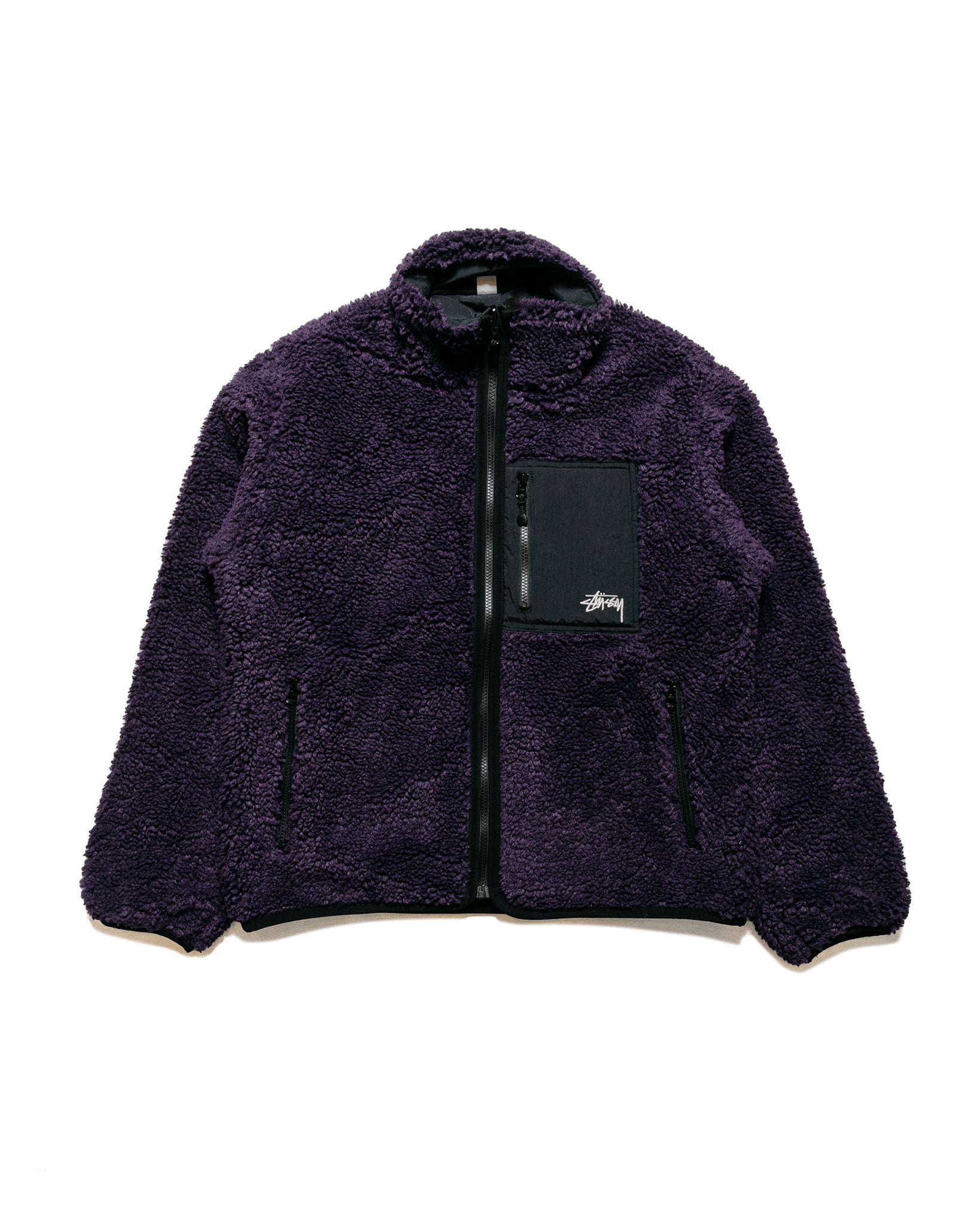 Stüssy Sherpa Reversible Jacket Purple