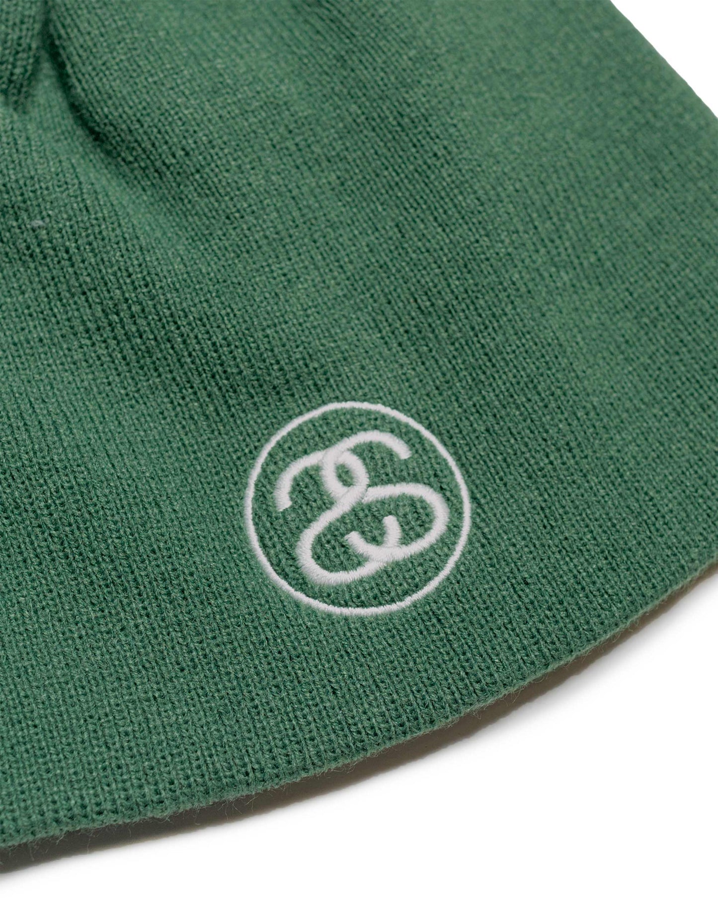 Stüssy Skullcap Exposed Stitch Green fabric