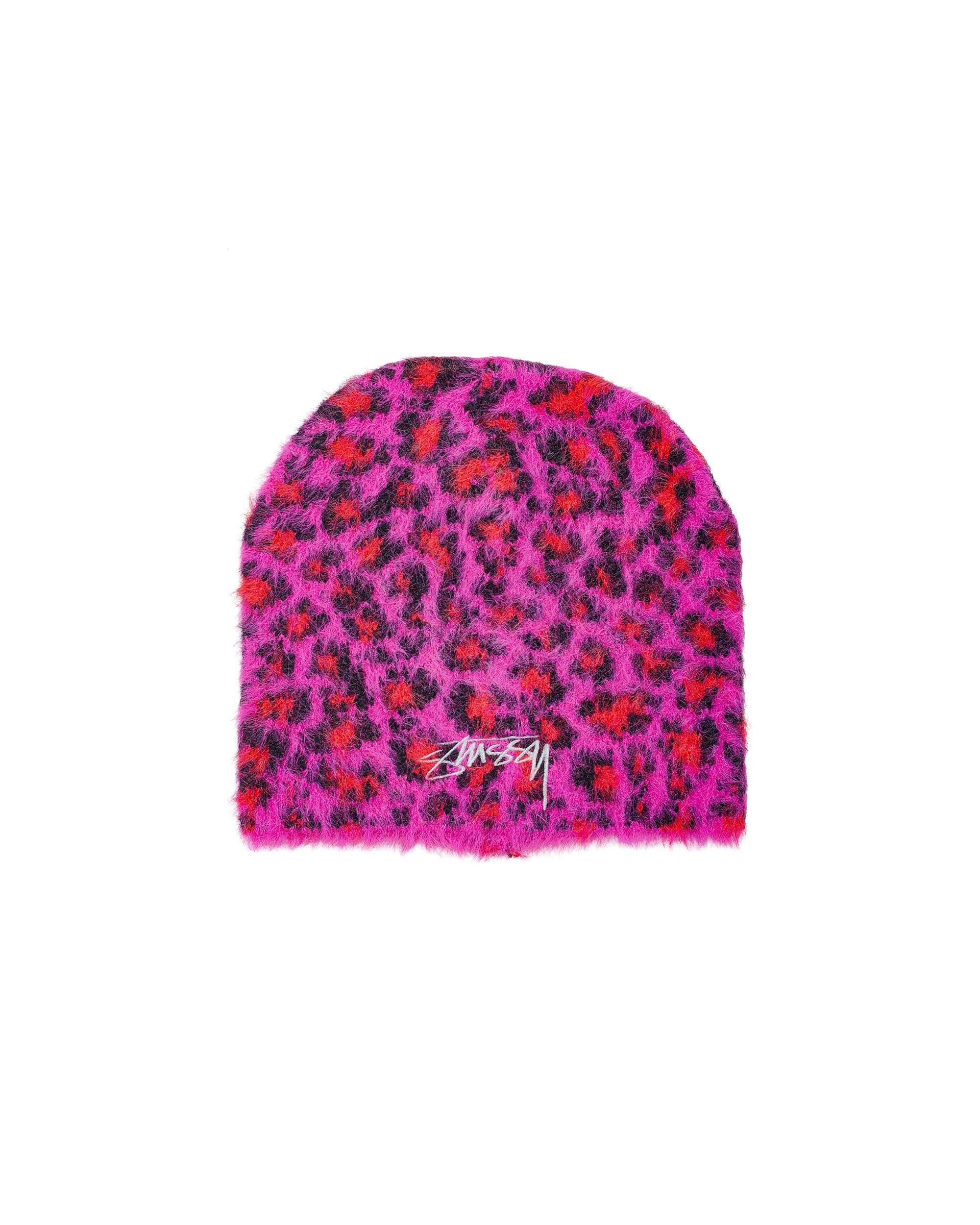 StussySkullcapLeopardPatternPi