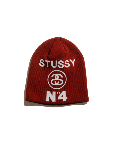 StussySkullcapNumber4Maroon-