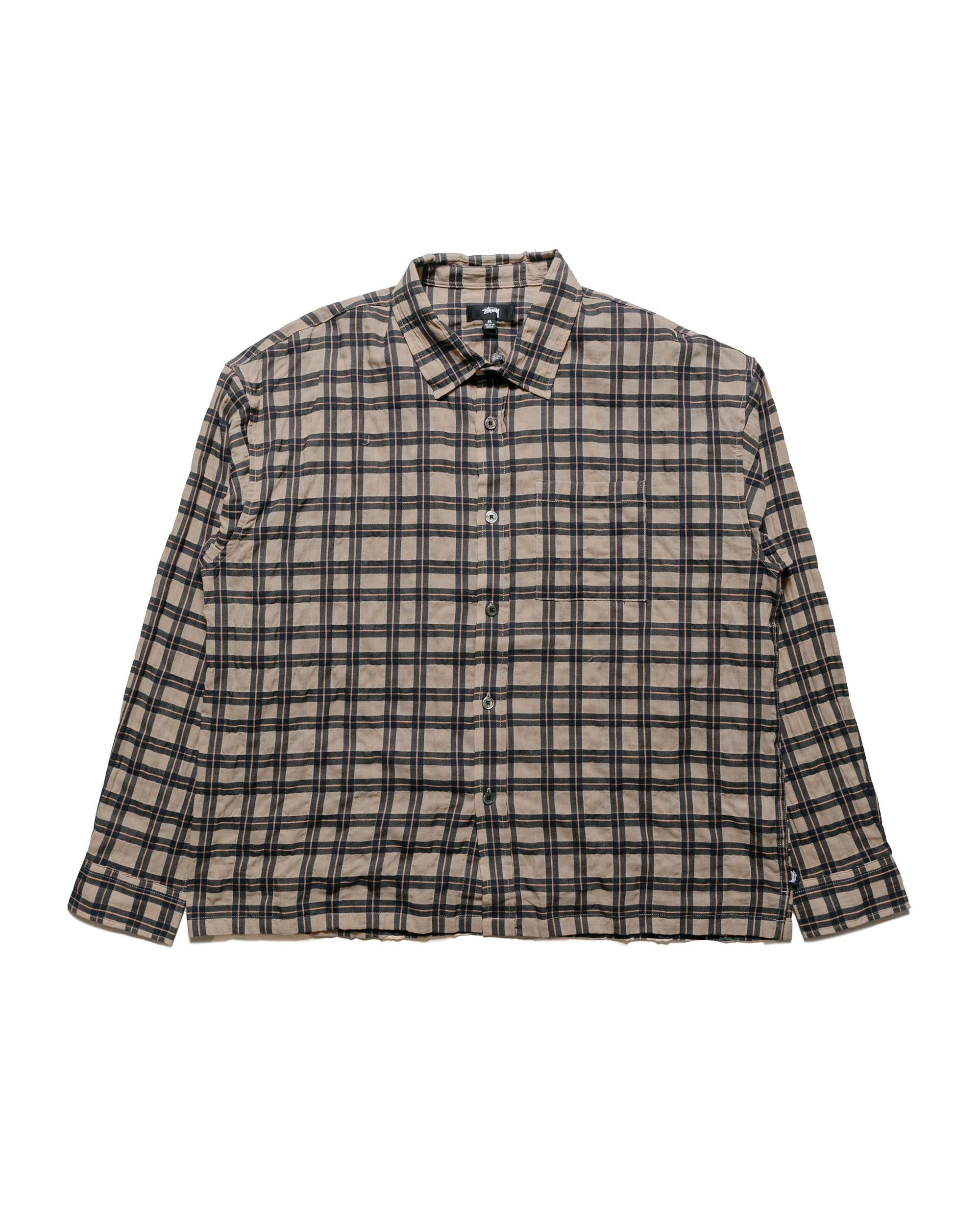 Stüssy Sonoma Plaid LS Shirt Tan