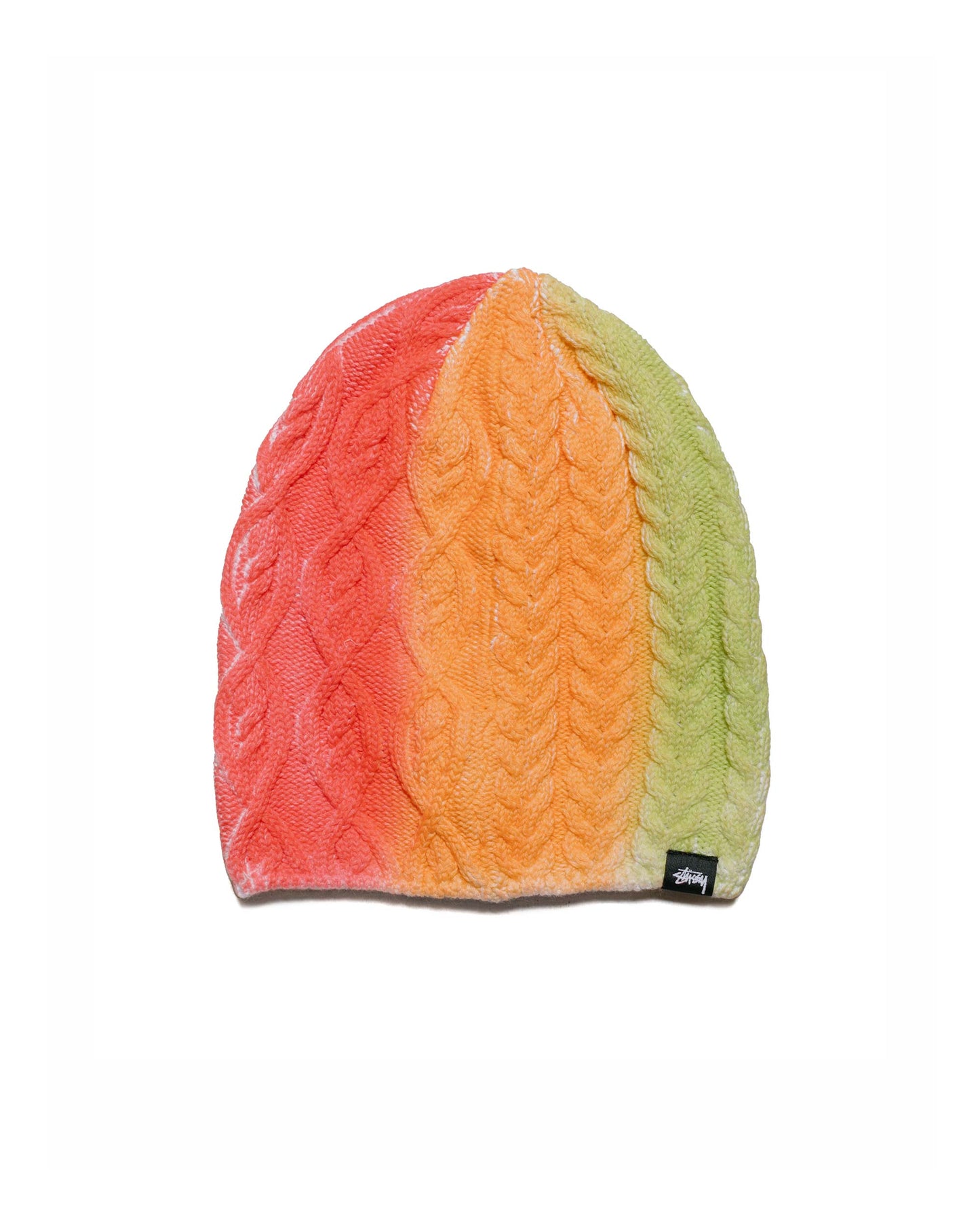 Stüssy Spray Multi Knit Beanie Orange Multi