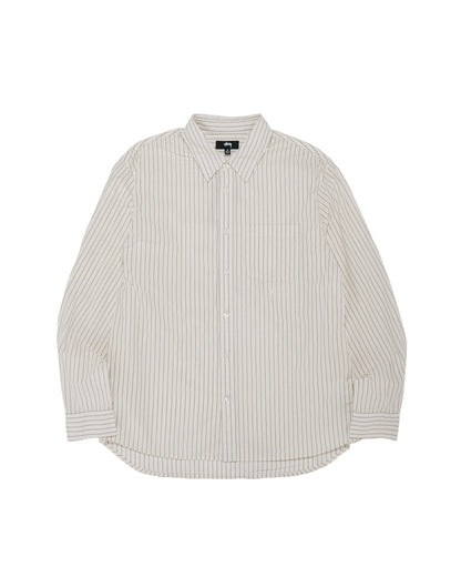 Stüssy Standard LS Shirt Natural Stripe