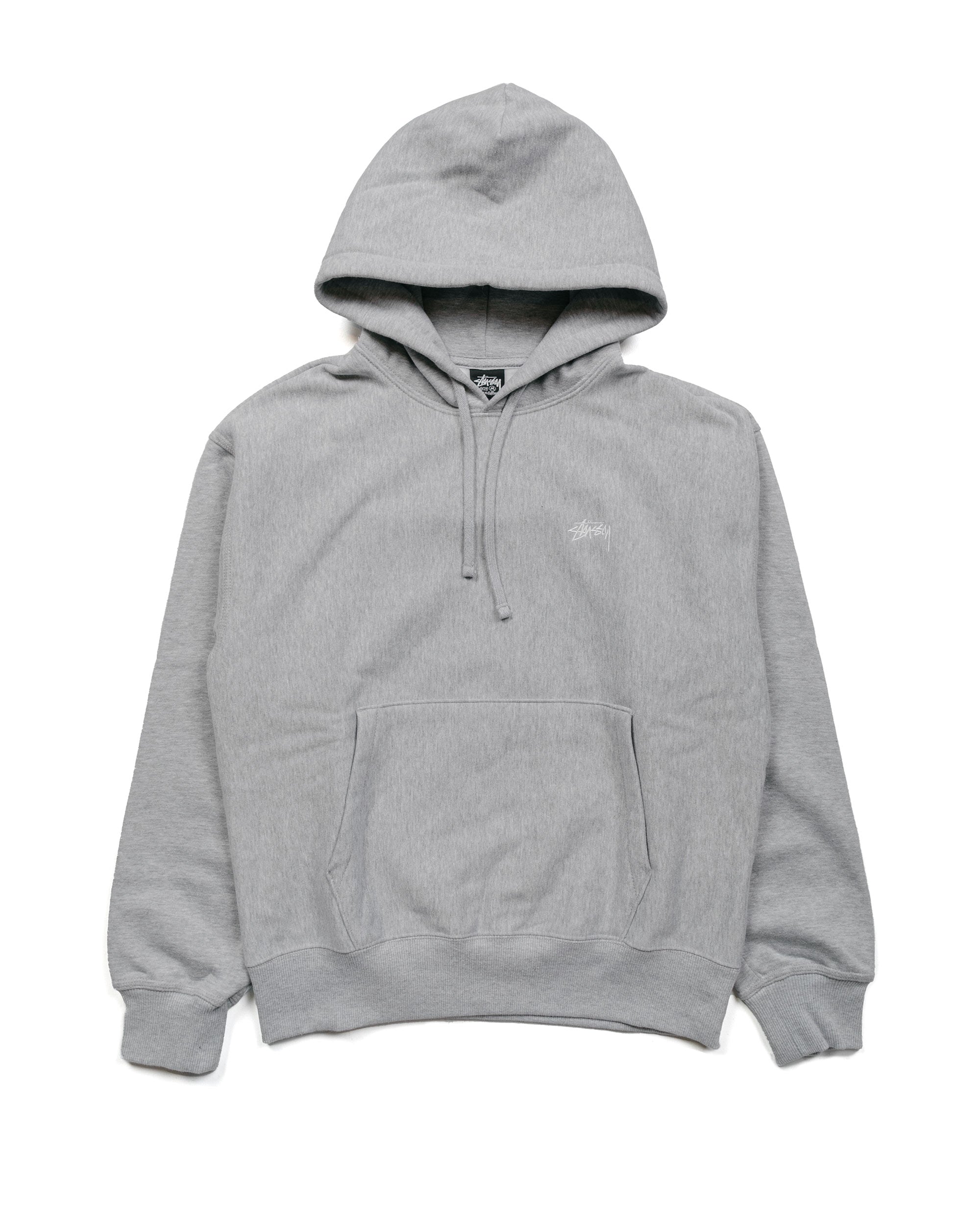 Stüssy Stock Logo Hoodie Grey Heather