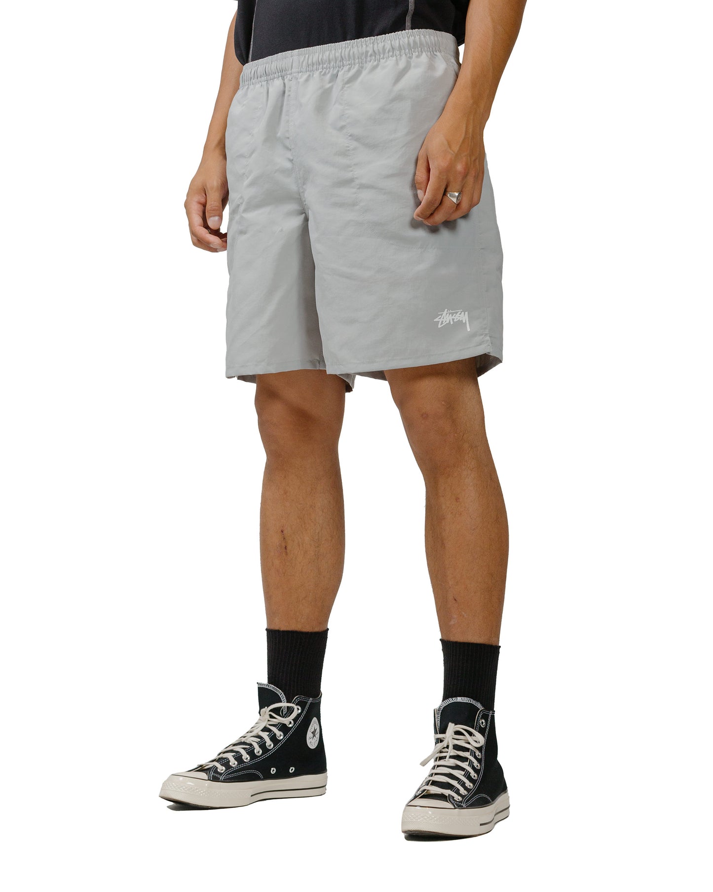 Stüssy Stock Water Short Concrete model front