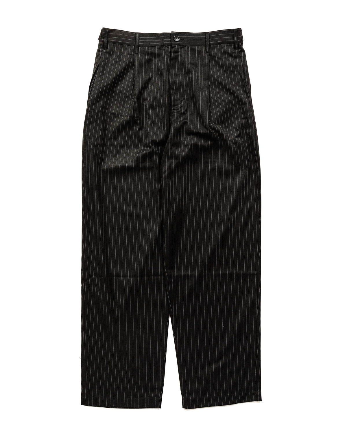 Stüssy ストライプ ボリューム プリーツ トラウザー ライトブラウン