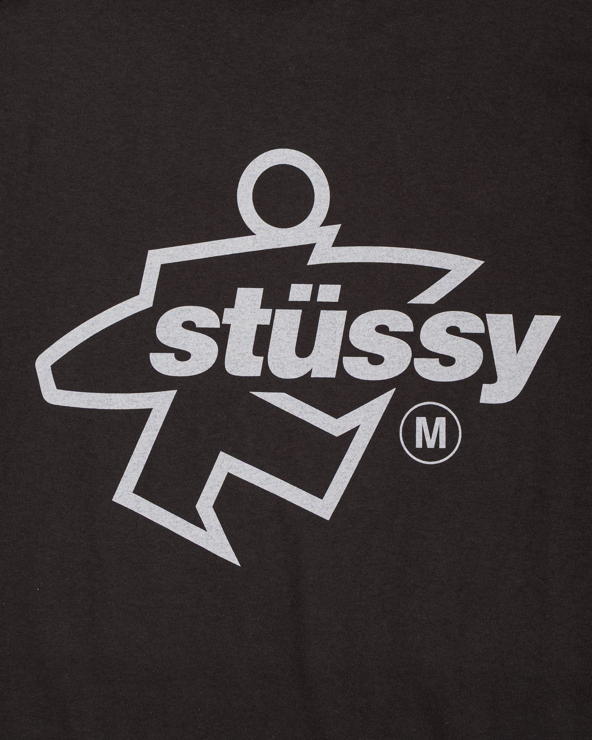 Stüssy Surf Size Pigment Dyed Tee Faded Black