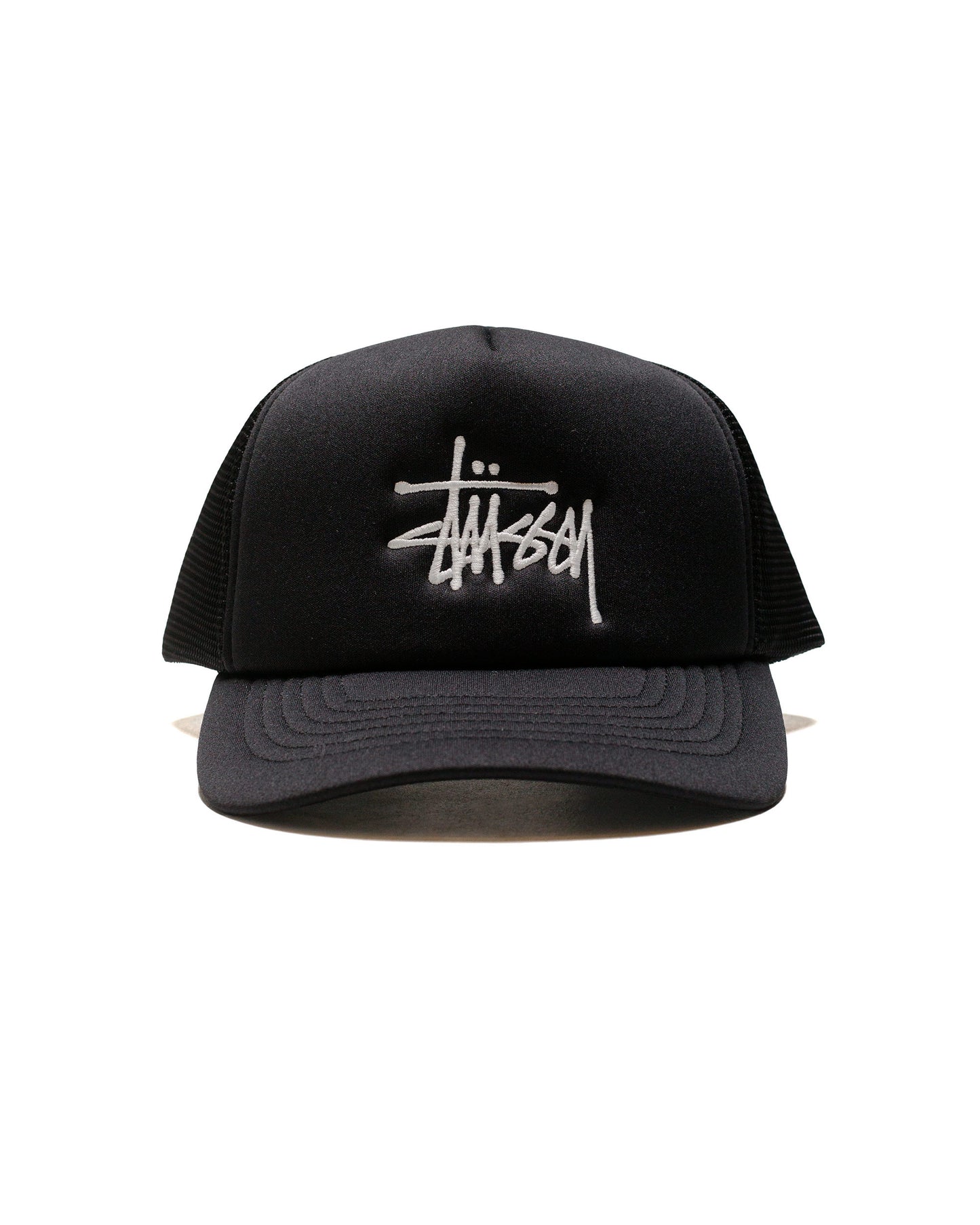 Stüssy Trucker Big Basic Snapback Black