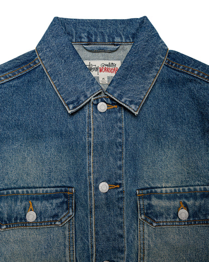 Stüssy Trucker Denim Dark Wash Indigo