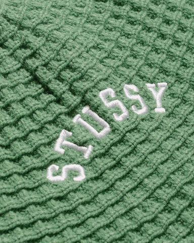 Stüssy Waffle Knit Bucket Hat Green
