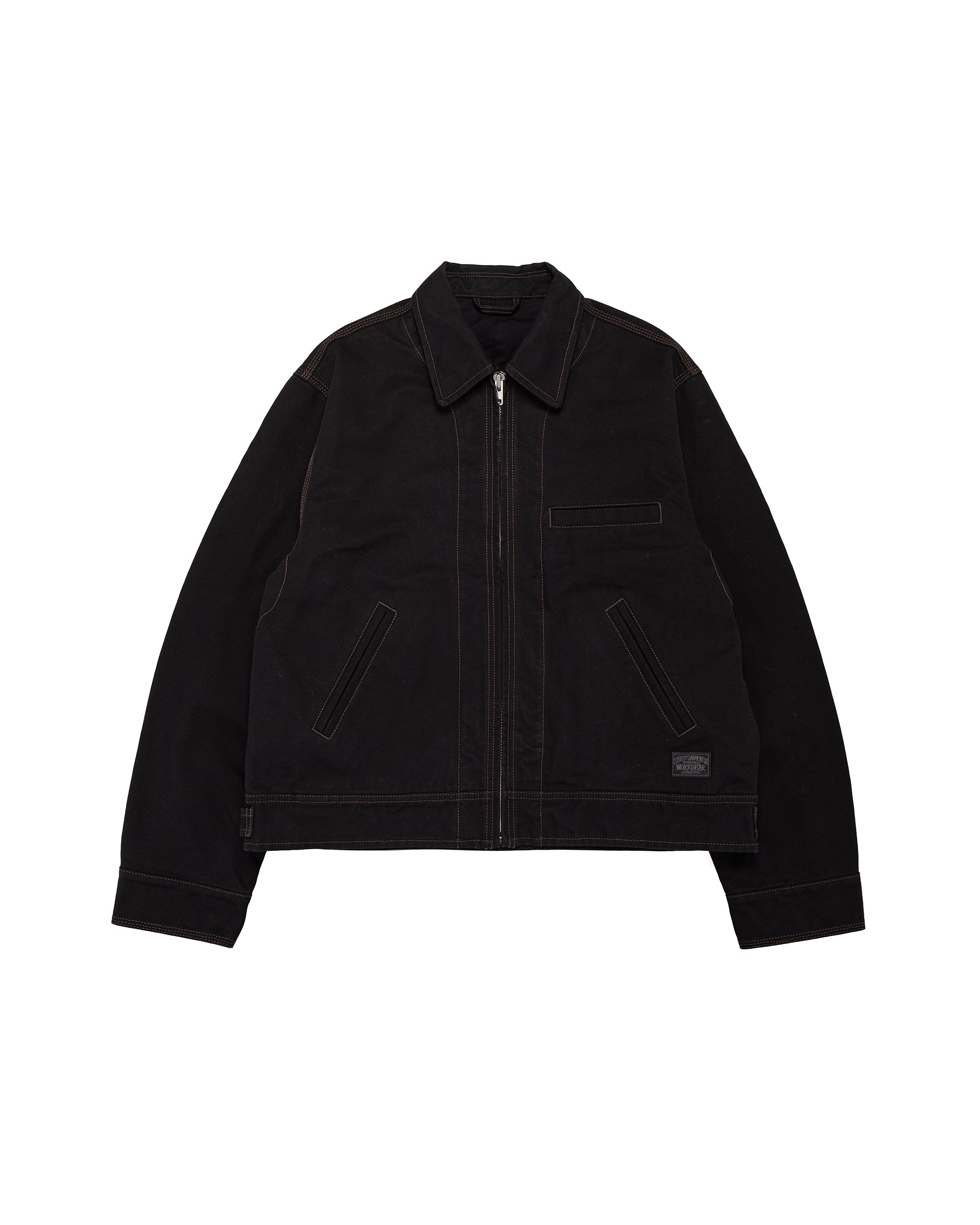 Stüssy Pile Lined Zip Jacket Black