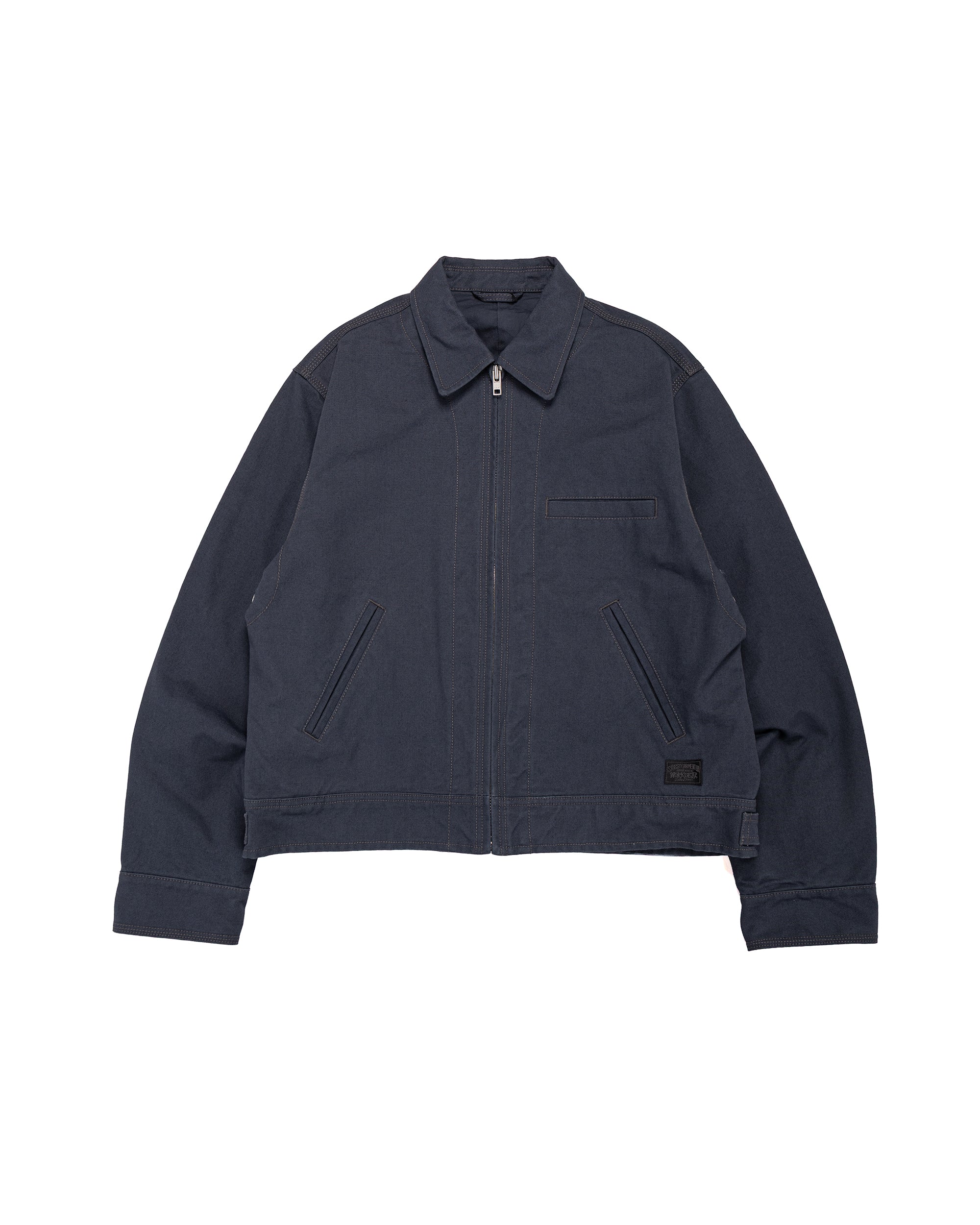 値下げしました！Stussy ポーラー フリース モックネック　サイズM Stüssy ポーラーフリース ハーフジップ モックネック ブルー