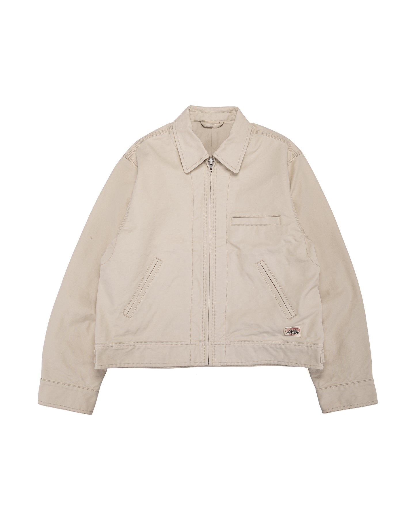 Stüssy Work Jacket Collared Stone