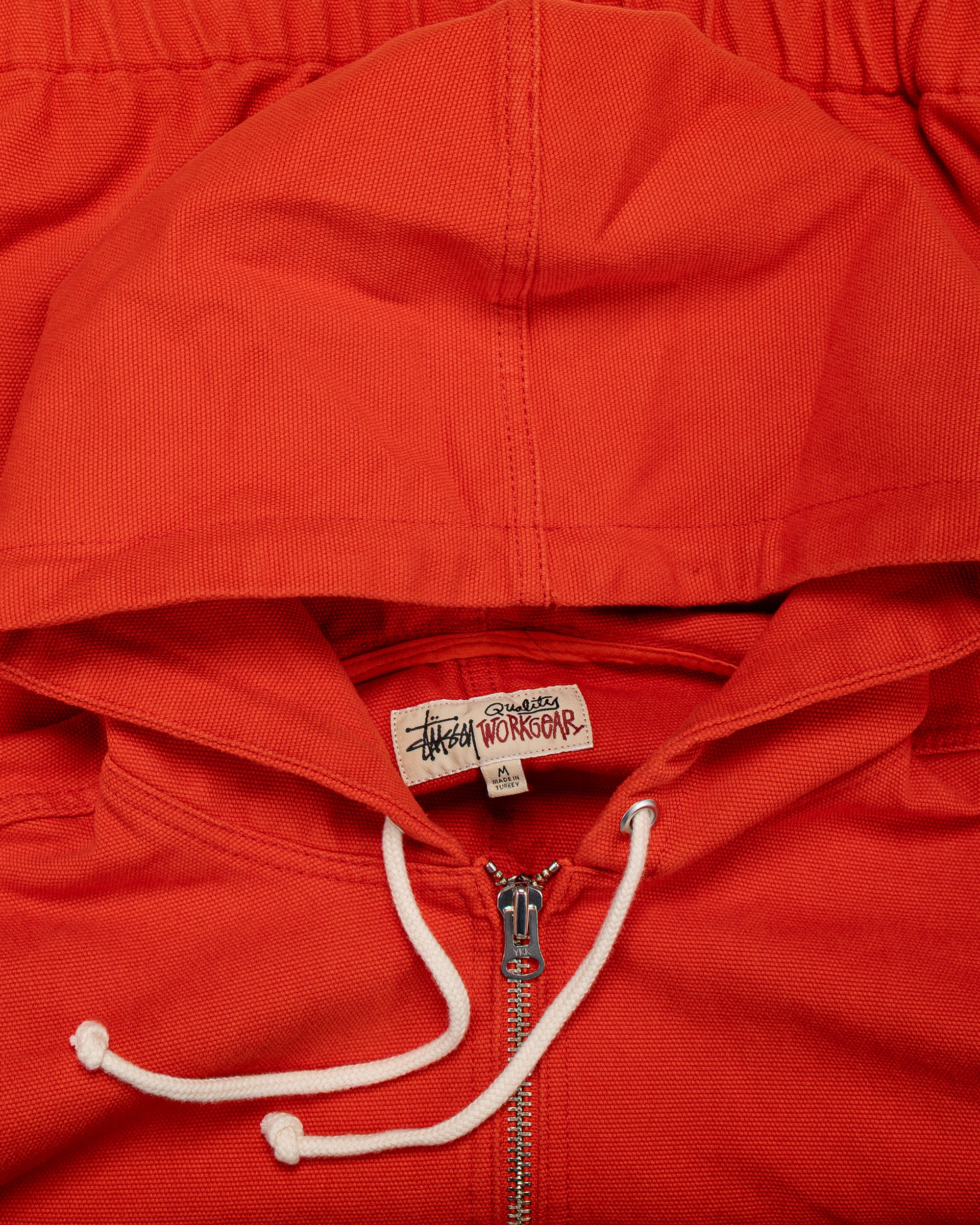 Mサイズ　stussy ストゥーシー　WORK JACKETワークジャケット　赤 Stüssy Work Jacket Unlined Canvas Red