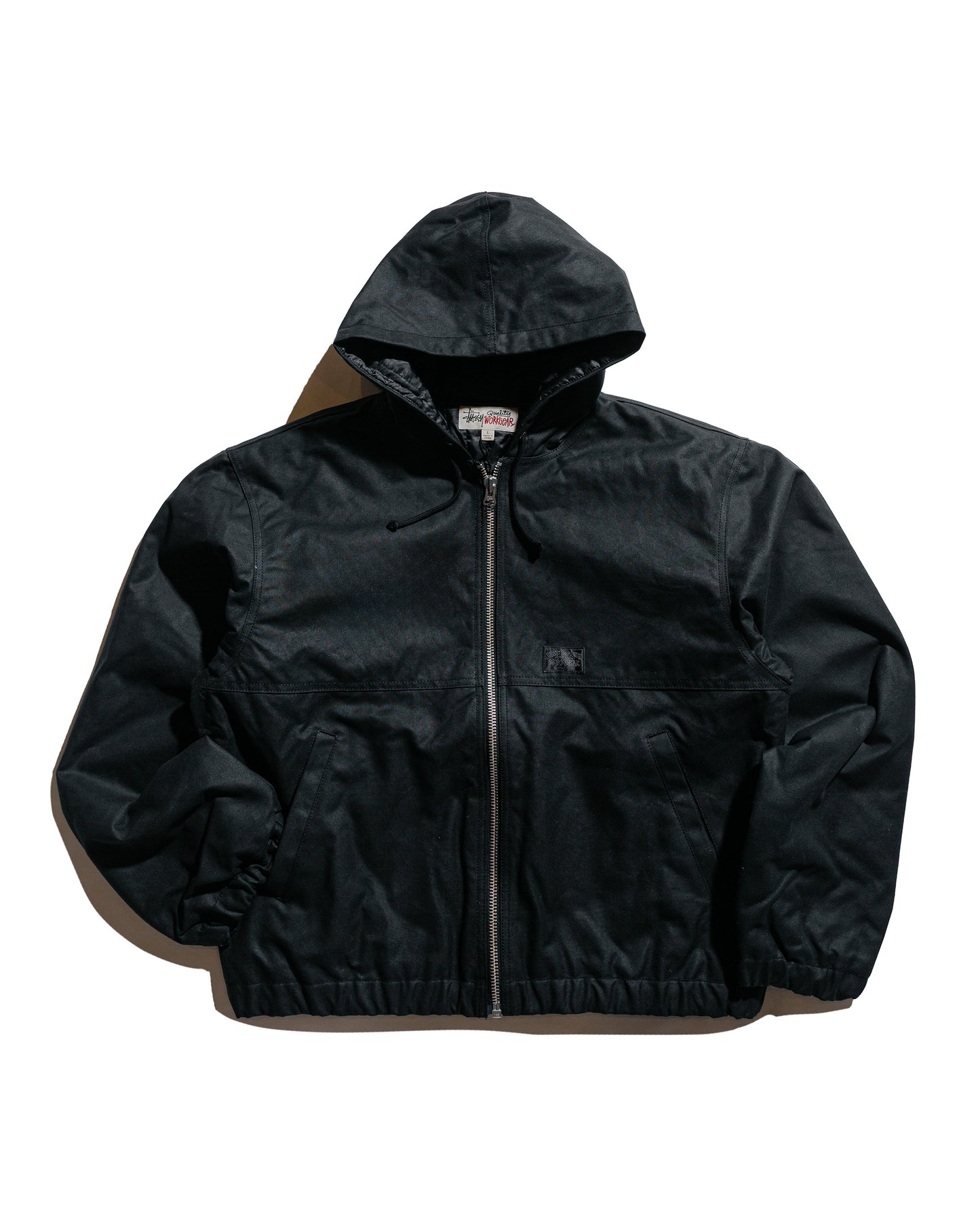 Stüssy Work Jacket Waxed Cotton Black