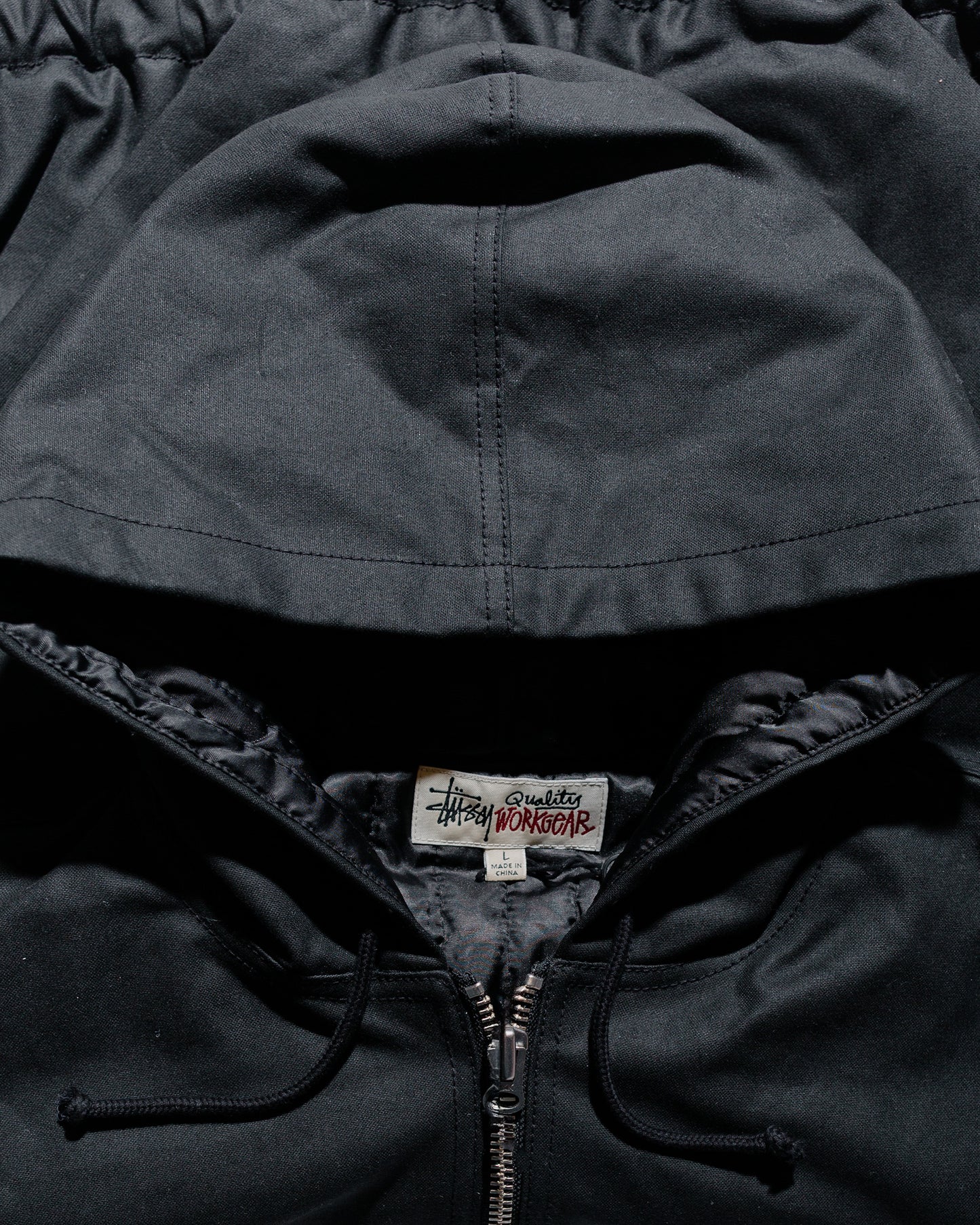 Stüssy Work Jacket Waxed Cotton Black