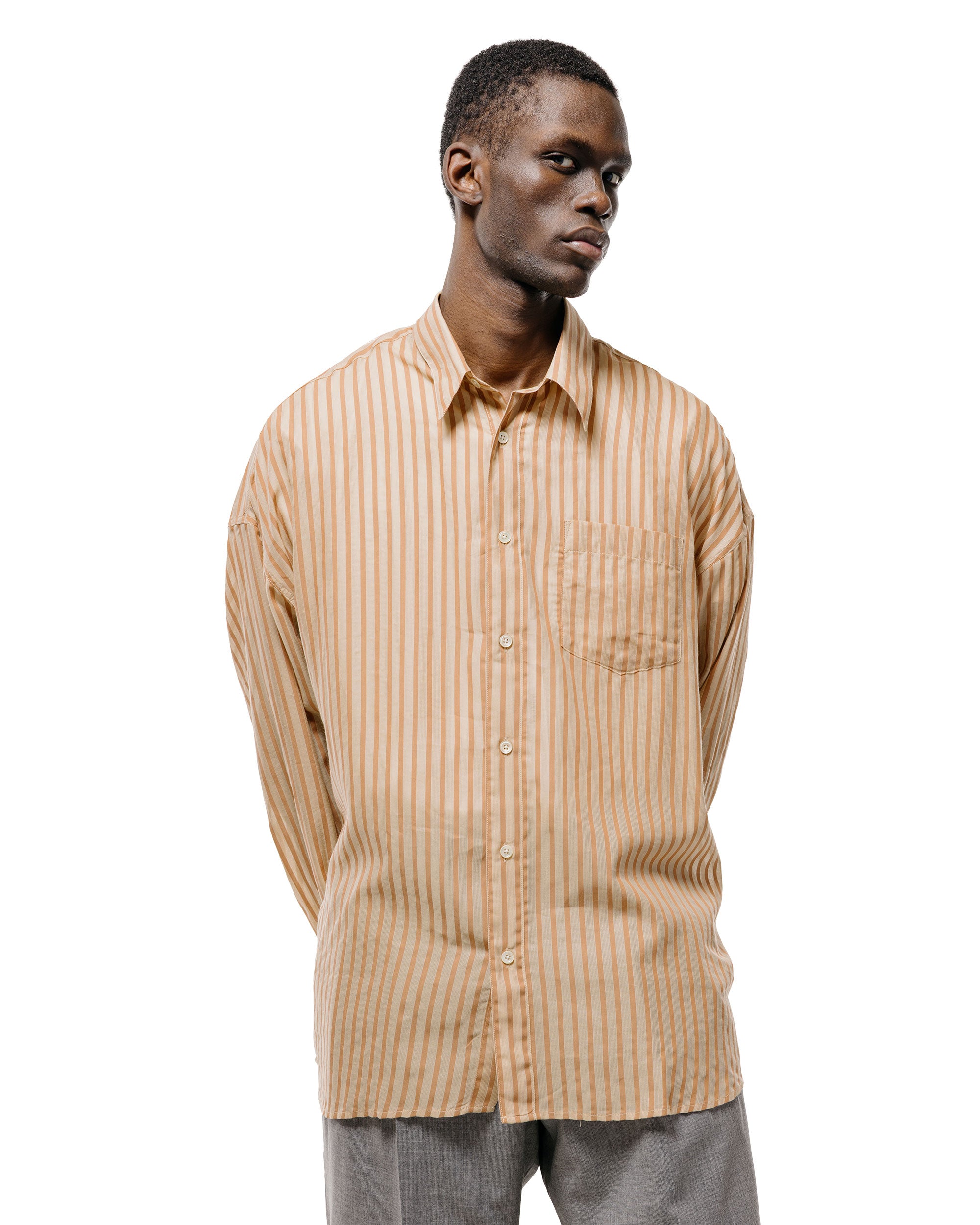 Sunflower Stable Shirt 170 Brown Stripe