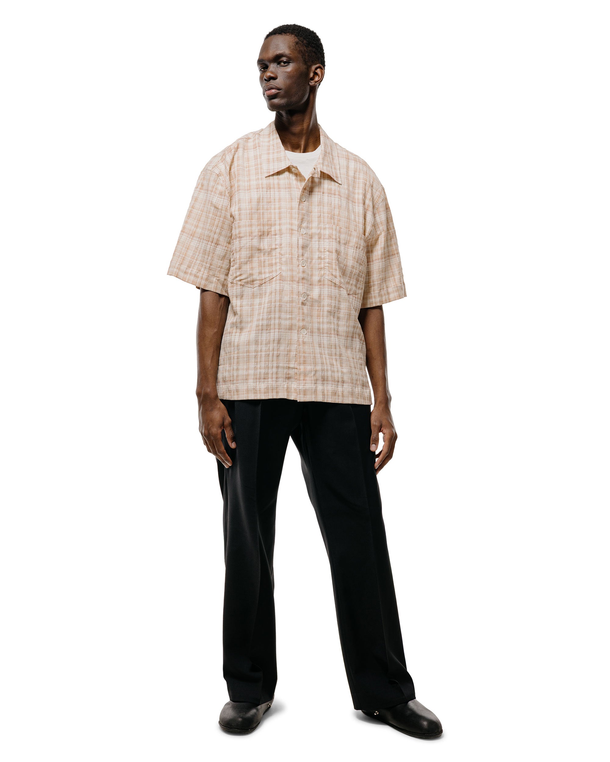 Sunflower Wide Pleated Trouser Tropical Wool 999 Black