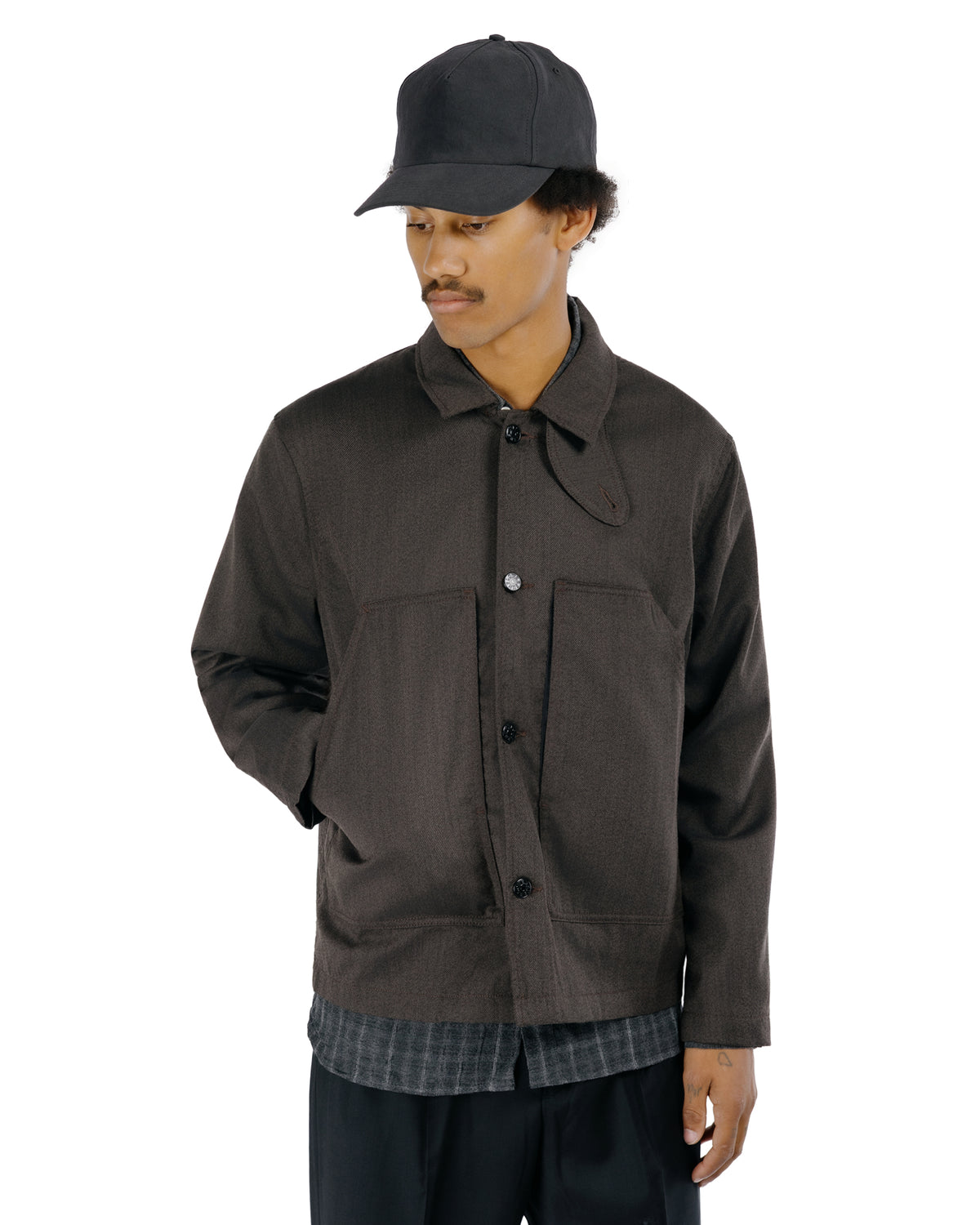 Sunflower Labour Jacket Wool Tech 170 Brown