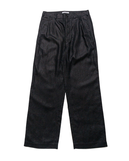 Sunflower Pleated Linen Pant Black 