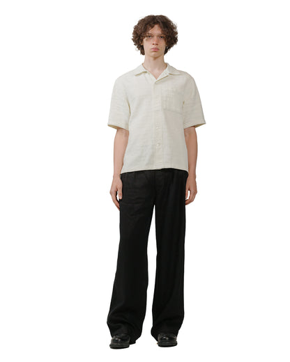 Sunflower Pleated Linen Pant Black model full