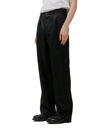 Sunflower Pleated Linen Pant Black model front