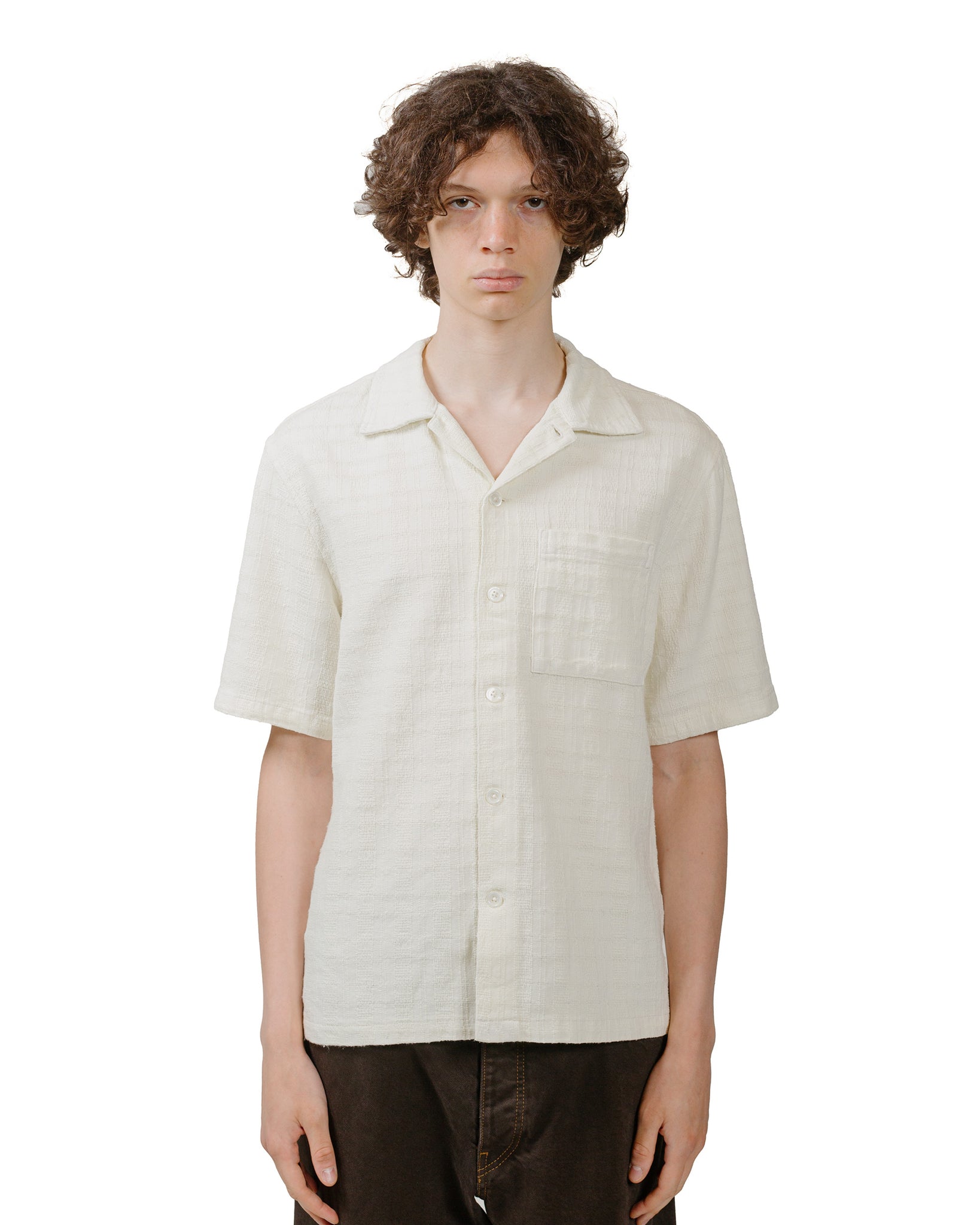 Sunflower Spacey SS Shirt Off White model front