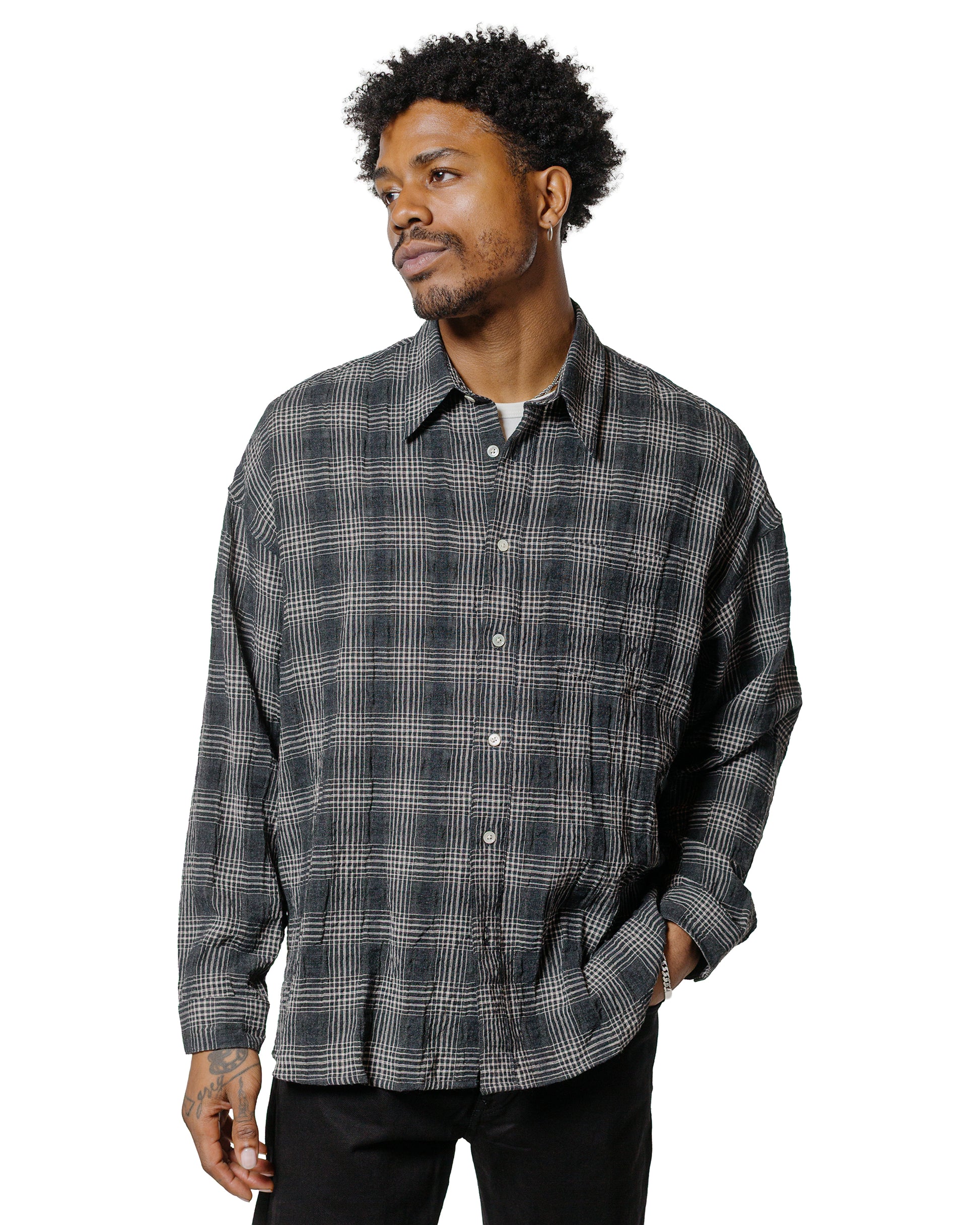 Sunflower Stable Shirt Check Anthracite