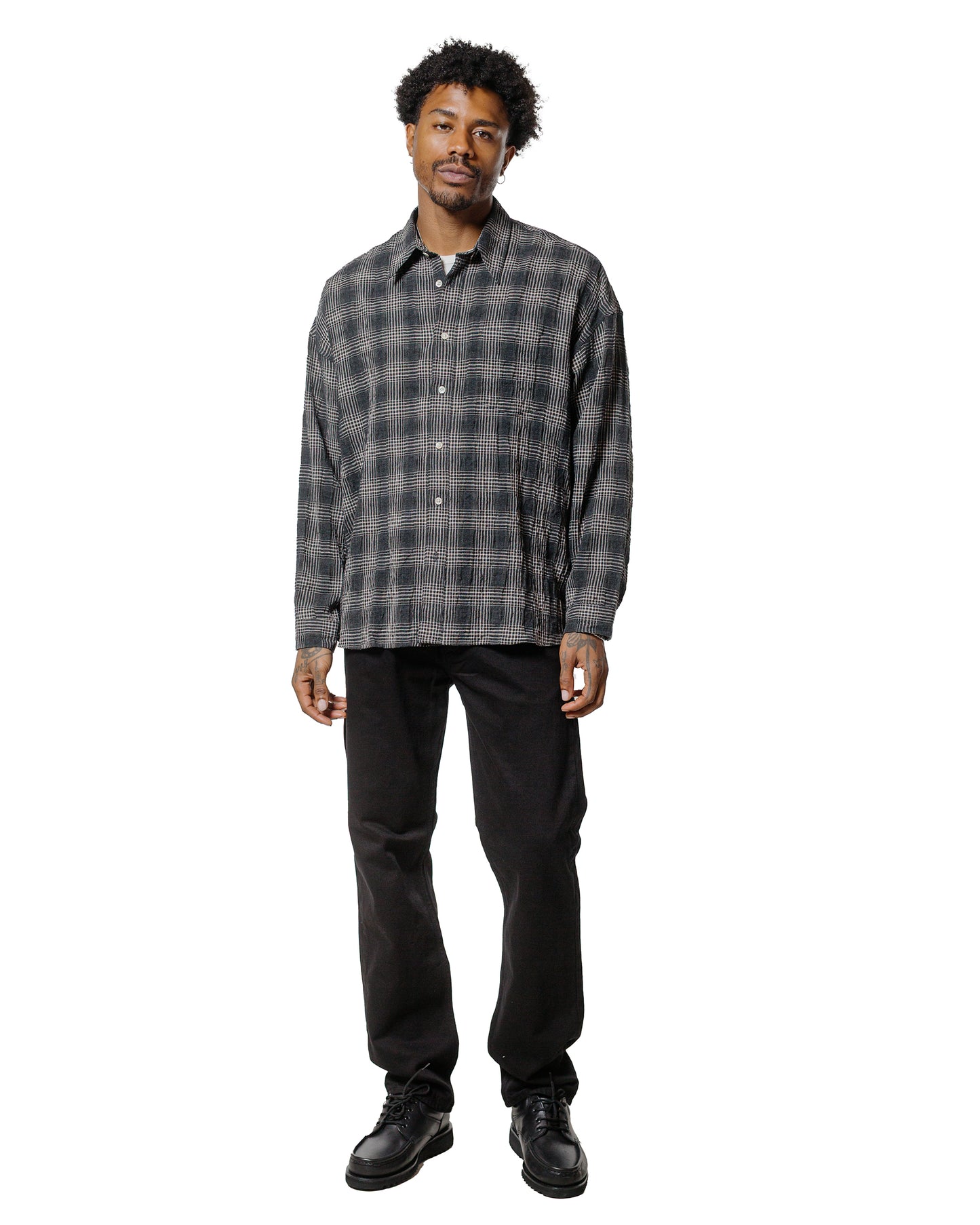 Sunflower Stable Shirt Check Anthracite