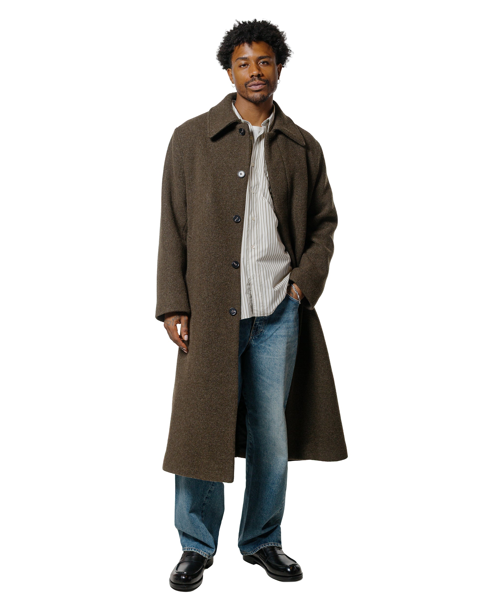 Sunflower Stable Shirt Stripe Khaki