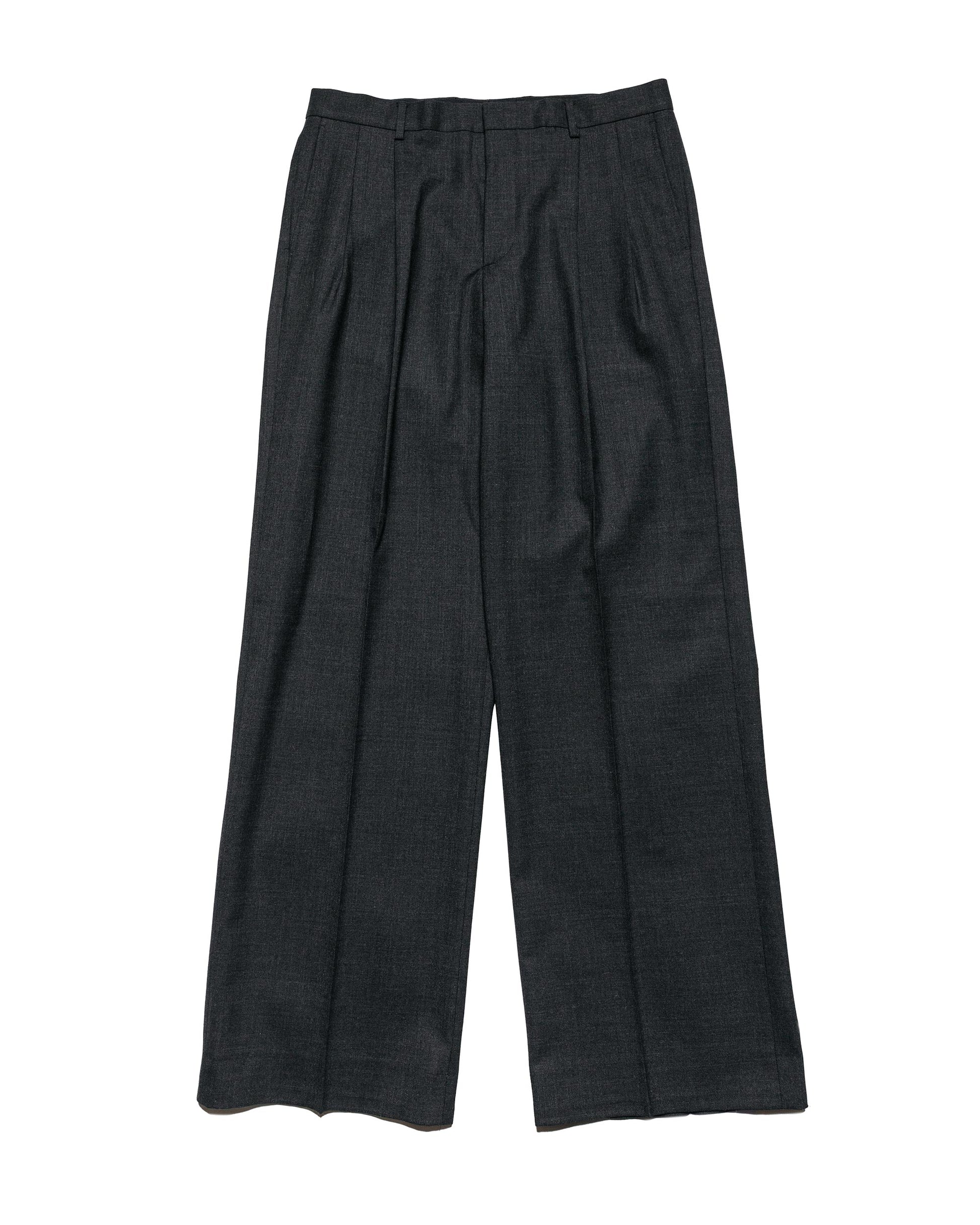 Sunflower Wide Pleated Trouser Anthracite