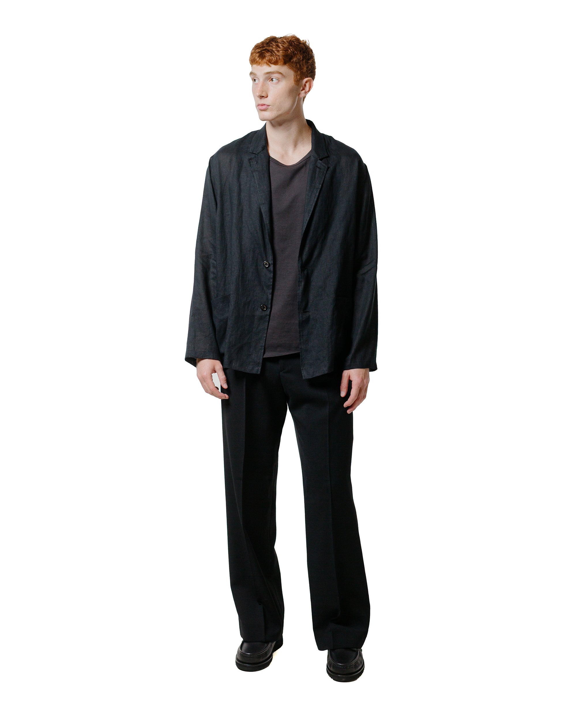 Sunflower Wide Pleated Trouser Black