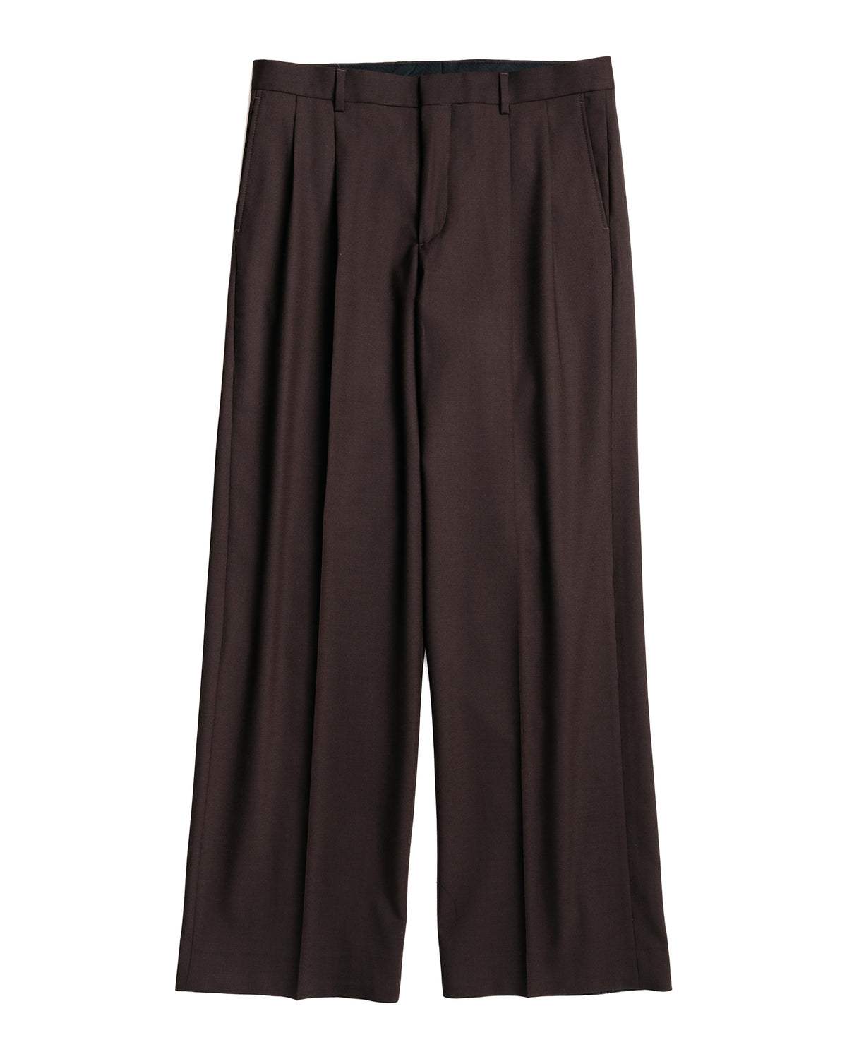 Sunflower Wide Pleated Trouser Brown