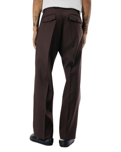Sunflower Wide Pleated Trouser Brown