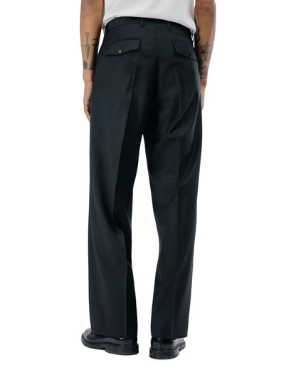 lost & found Sunflower Sunflower Wide Pleated Trouser Tropical Wool 999 Black