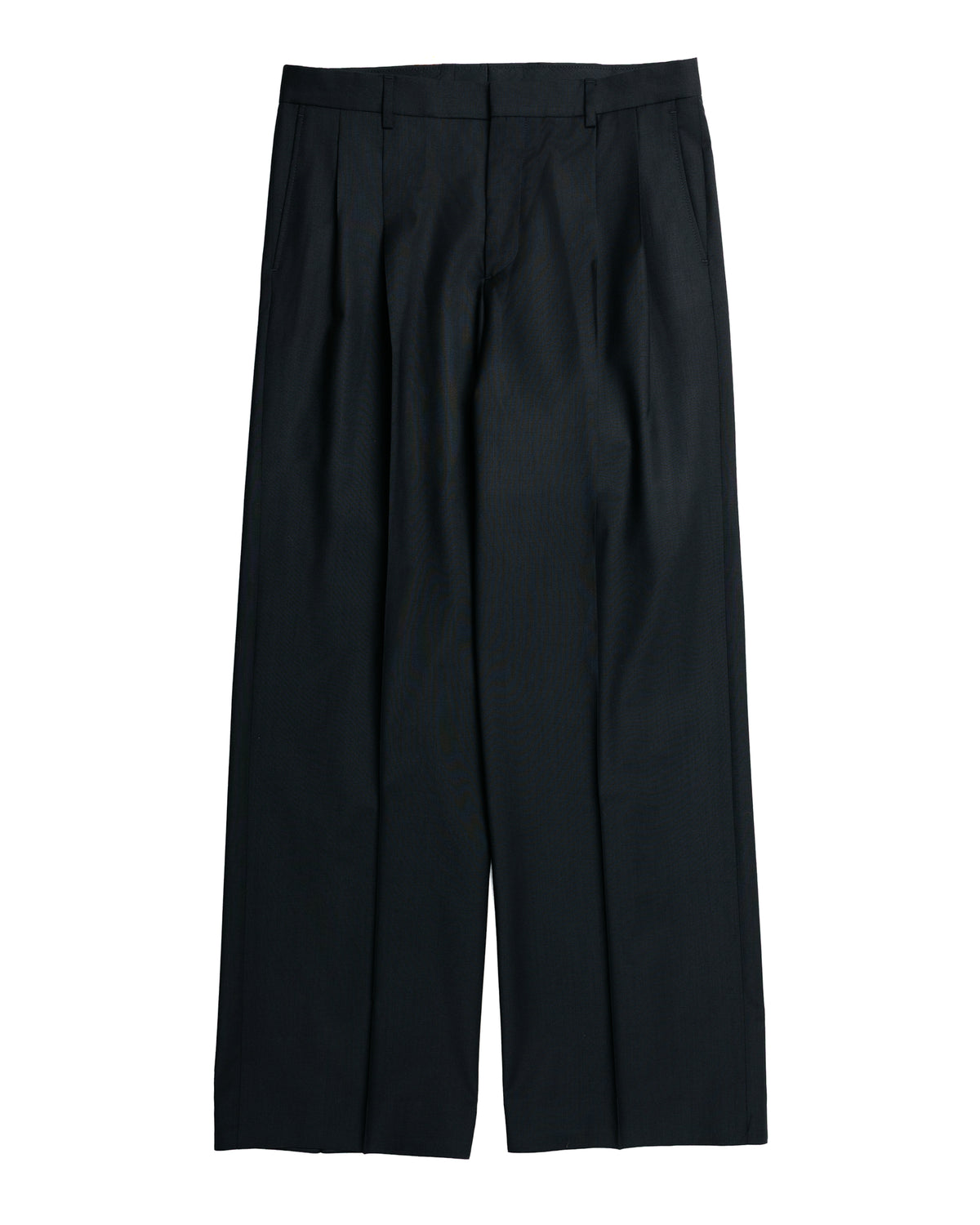 lost & found Sunflower Sunflower Wide Pleated Trouser Tropical Wool 999 Black